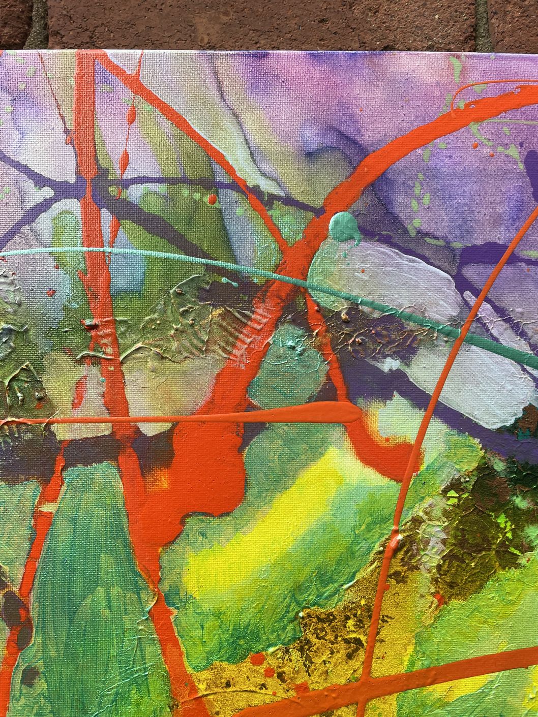 Close up of Abstract Art Gently