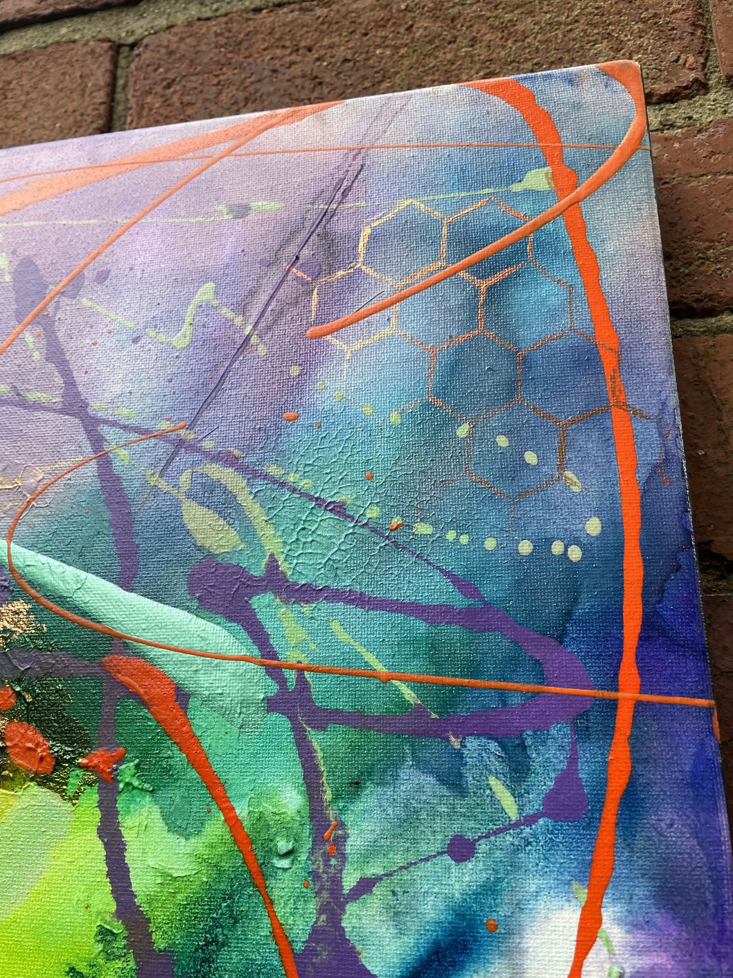 Close up of Abstract Art Gently